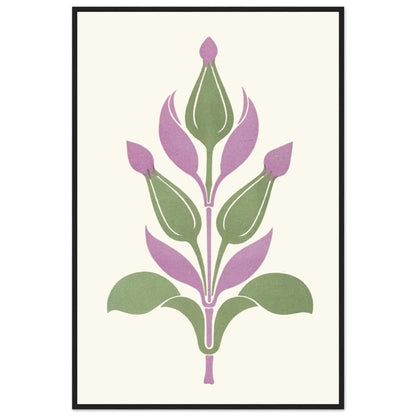 Agreeable Contrast of Plum-Violet and Sage-Green - Framed Art Print by James Ward – detail view | Buy Irish Art