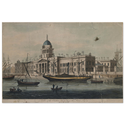 The Custom House, Dublin – Museum-Quality Reproduction Print – Irish wall art print | Buy Irish Art