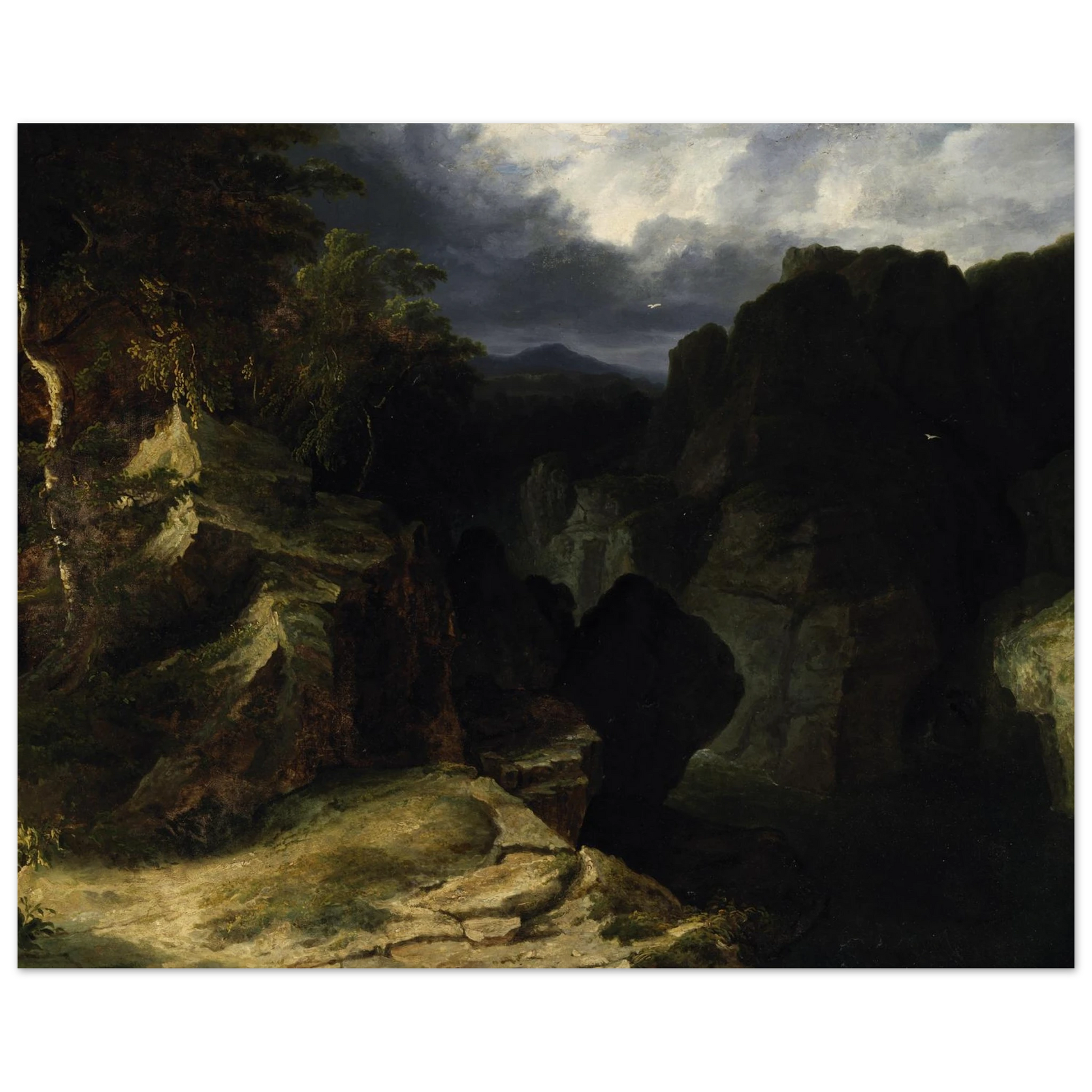 View of the Devil’s Glen – James Arthur O’Connor Art Print – Irish wall art print | Buy Irish Art