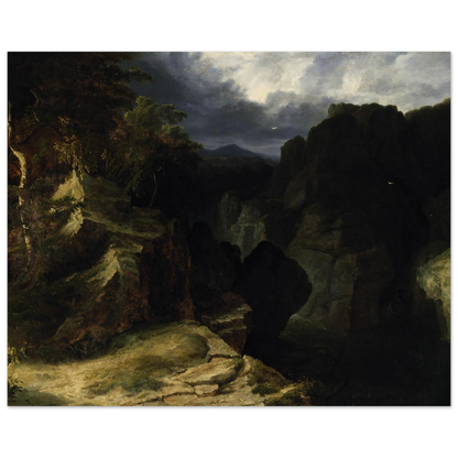 View of the Devil’s Glen – James Arthur O’Connor Art Print – Irish wall art print | Buy Irish Art