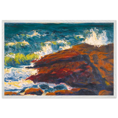 Seascape by Irish Artist Roderic O'Conor Art Print – room setting display | Buy Irish Art