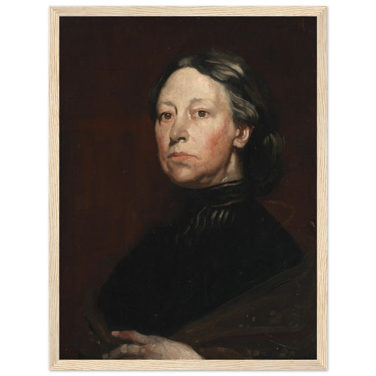 Augusta Lady Gregory by Irish Artist William Orpen Art Print – framed print close-up | Buy Irish Art