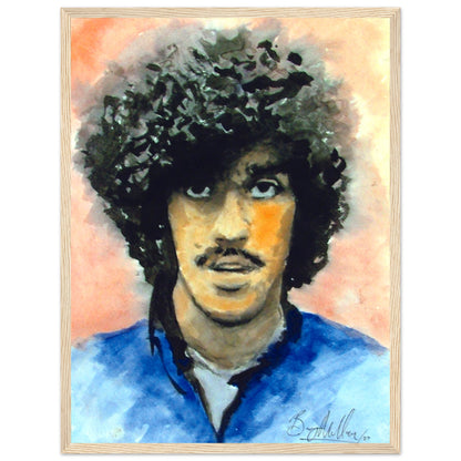 Phil Lynott Thin Lizzy Framed Wall Art Print by Irish Artist – view 12 | Buy Irish Art
