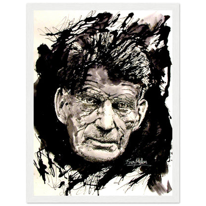 Samuel Beckett Irish Writer Framed Art Print by Irish Artist – view 7 | Buy Irish Art