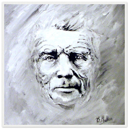 Samuel Beckett Portrait Framed Art Print by Irish Artist – view 8 | Buy Irish Art