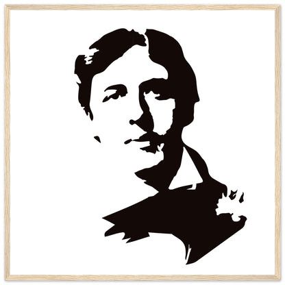 Oscar Wilde Art Print – Gallery Edition | Framed Literary Wall Art – size comparison view | Buy Irish Art