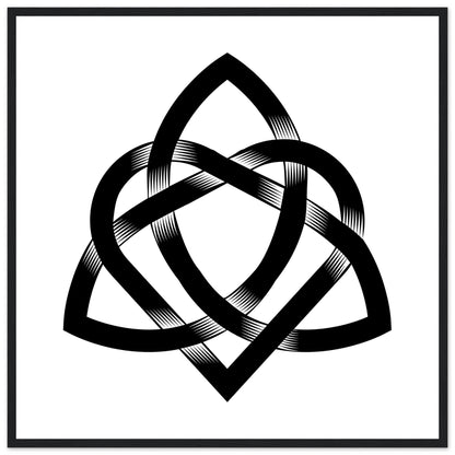 Celtic Heart Knot Art Print – framed print close-up | Buy Irish Art