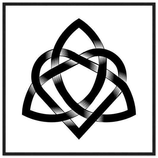 Celtic Heart Knot Art Print – framed print close-up | Buy Irish Art