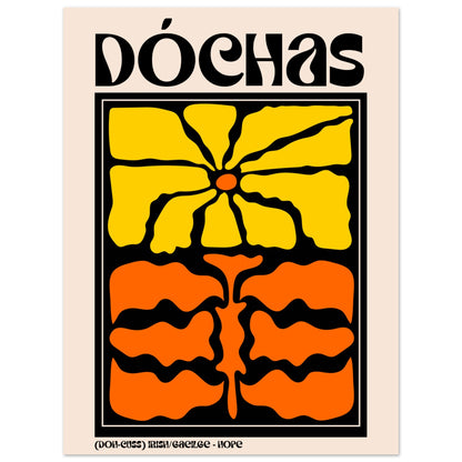 Dóchas - Hope Irish Art Print – size comparison view | Buy Irish Art