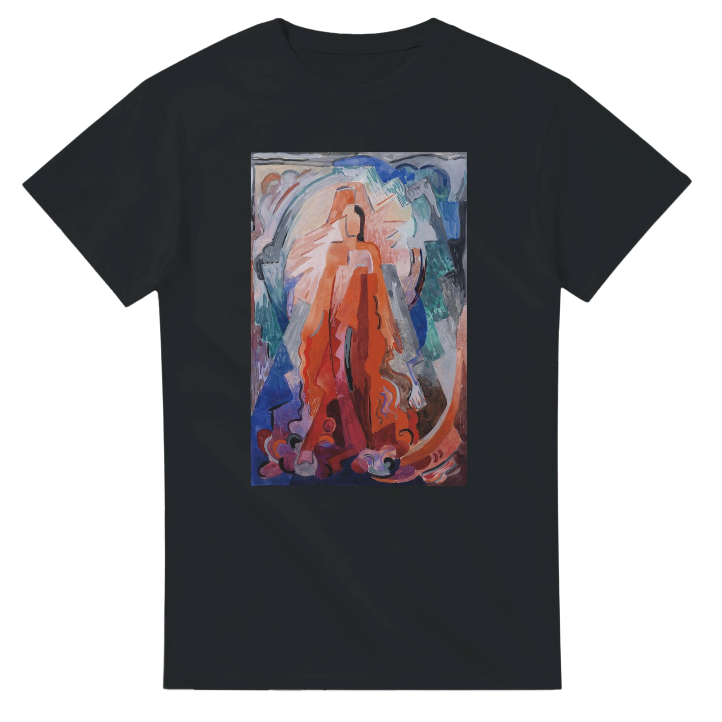 Have Trodden the Winepress Alone by Mainie Jellett – Heavyweight Unisex T-Shirt – front detail view | Buy Irish Art