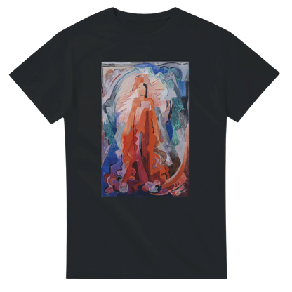 Have Trodden the Winepress Alone by Mainie Jellett – Heavyweight Unisex T-Shirt – front detail view | Buy Irish Art