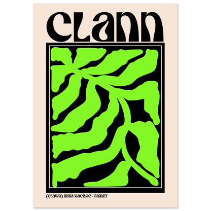 Clann – Irish Family Print | Gaelic Wall Art & Irish Home Decor – view 10 | Buy Irish Art