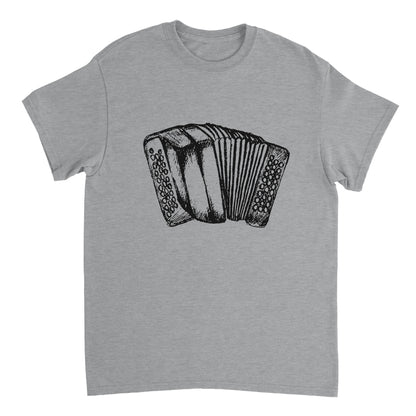 Accordion T-Shirt – back view | Buy Irish Art