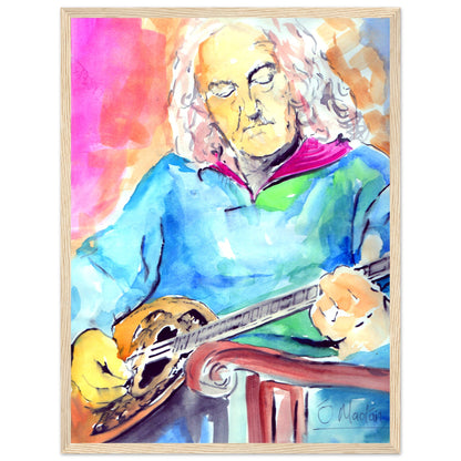 Alec Finn Bouzouki  De Dannan Art Print by Ó Maoláin – view 6 | Buy Irish Art
