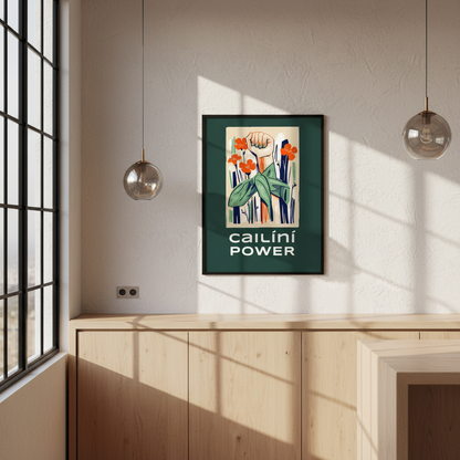 Cailíní Power – Irish Girl Power Art Print | Feminist Wall Art