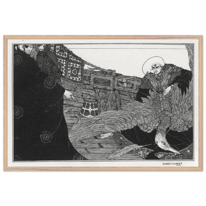The Albatross Slain by Harry Clarke, print in a frame