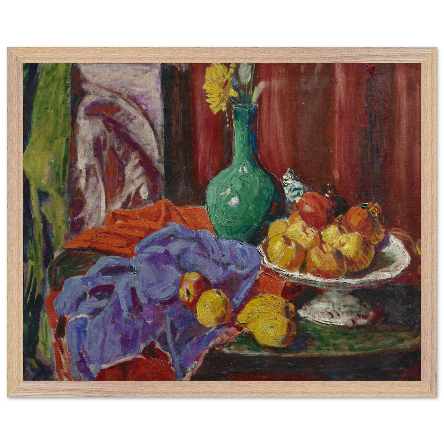 Roderic O’Conor – Still Life of Fruit and Green Vase (1919) Print – view 10 | Buy Irish Art