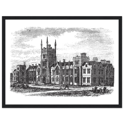 Belfast Queen's University Framed Wall Art Print – framed print close-up | Buy Irish Art