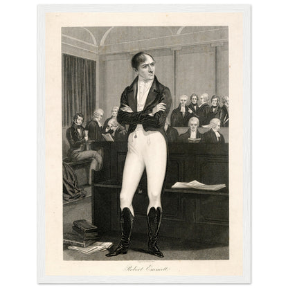 Robert Emmet in Court 1803 – Irish Patriot Art Print (Gallery Edition) – view 10 | Buy Irish Art