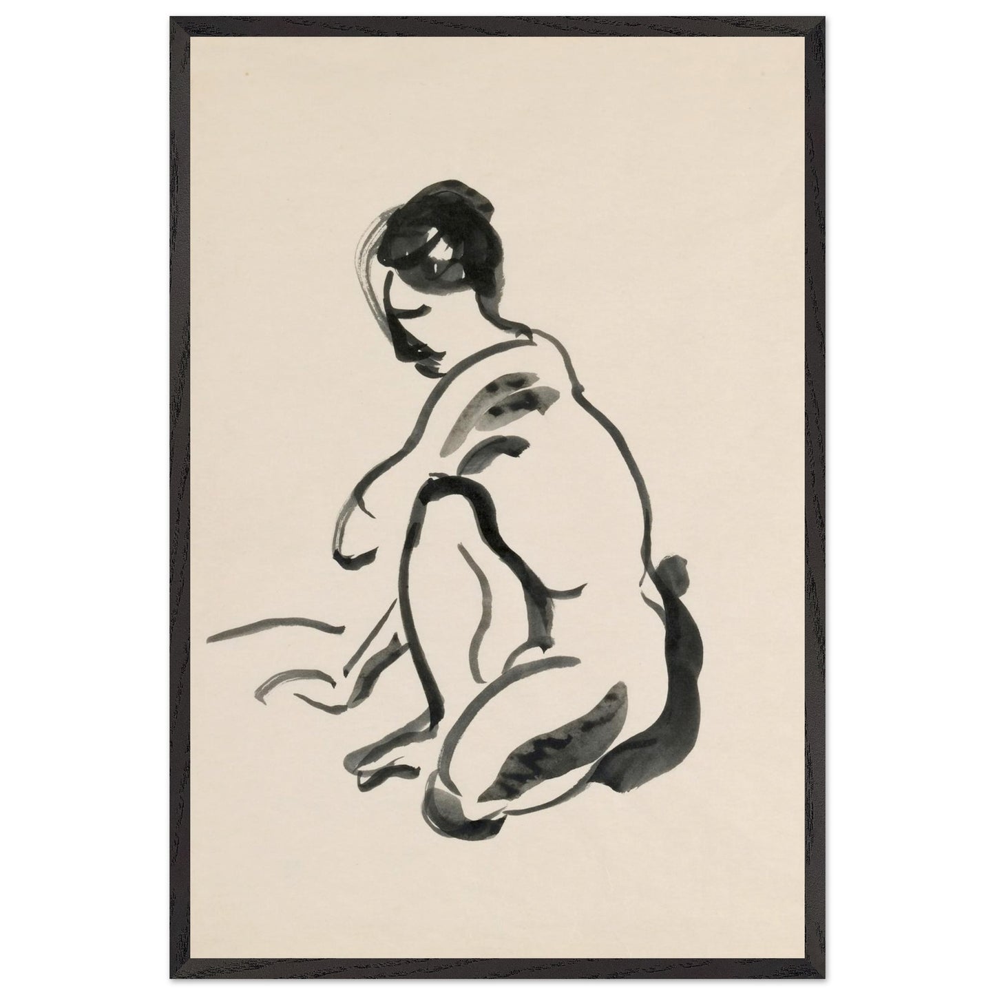 A Crouched Female Nude — Mainie Jellett | Irish Art Print – view 9 | Buy Irish Art