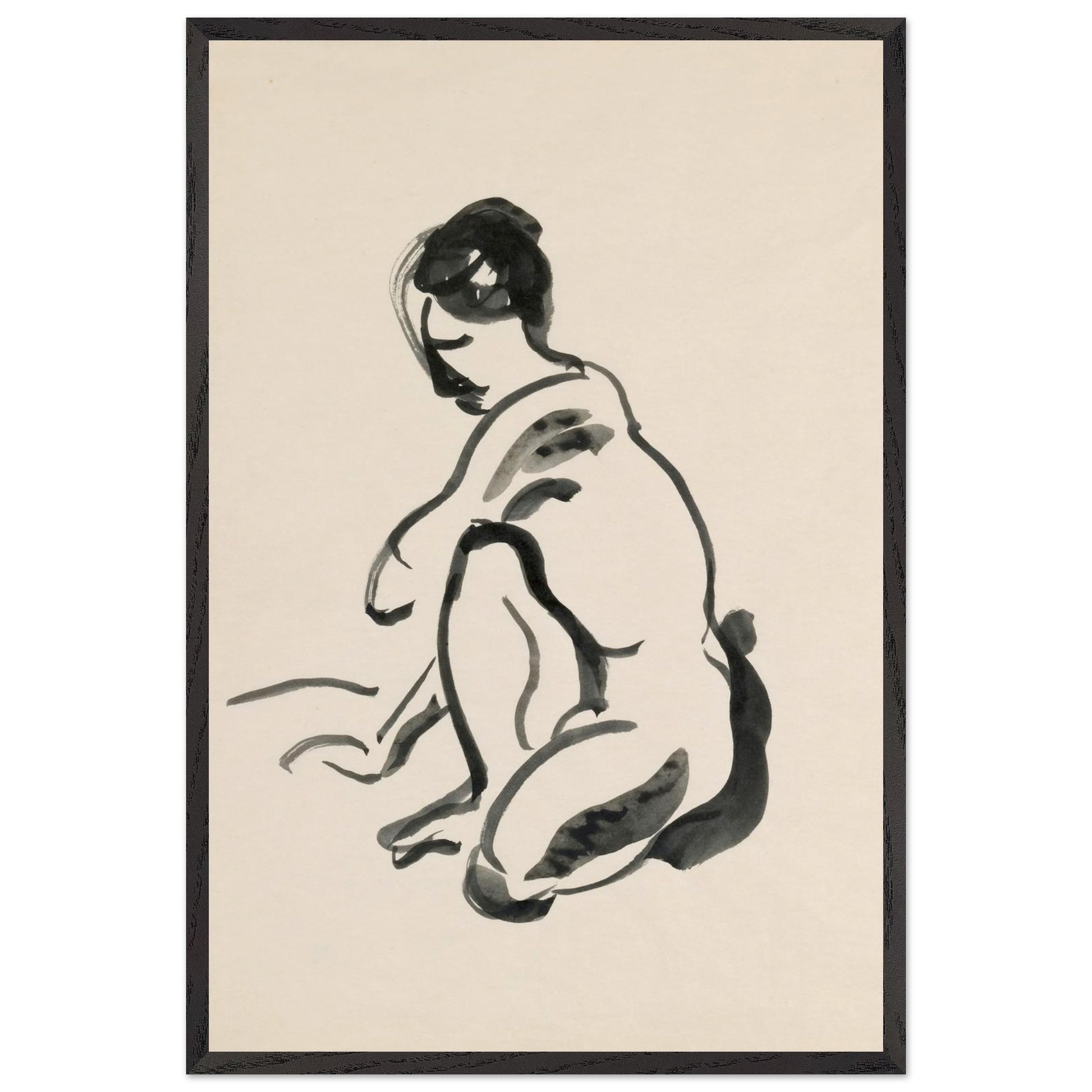 A Crouched Female Nude — Mainie Jellett | Irish Art Print – view 9 | Buy Irish Art
