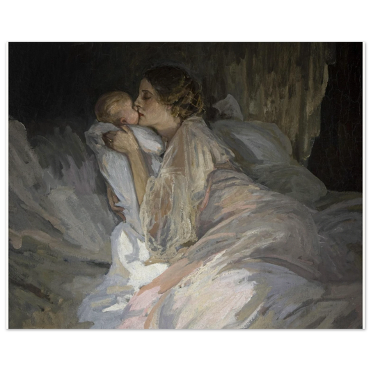 The Mother (1909) by Sir John Lavery, unframed art print, 20x25 cm