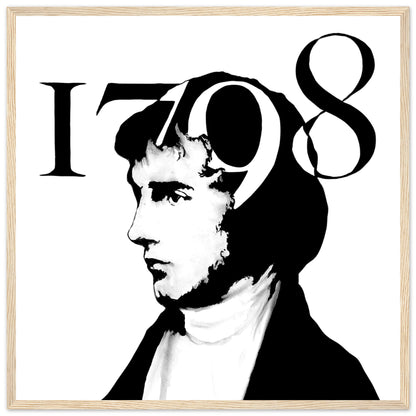 Henry Joy McCracken Framed Art Print by Irish Artist – room setting display | Buy Irish Art