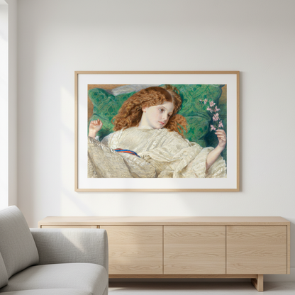 Dreams by Irish Artist Sir Frederic William Burton Art Print