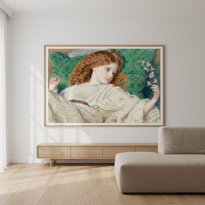 Dreams by Irish Artist Sir Frederic William Burton Art Print