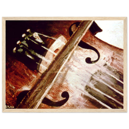 Irish Fiddle & Bow - Framed Wall Art Print by Irish Artist – Irish wall art print | Buy Irish Art