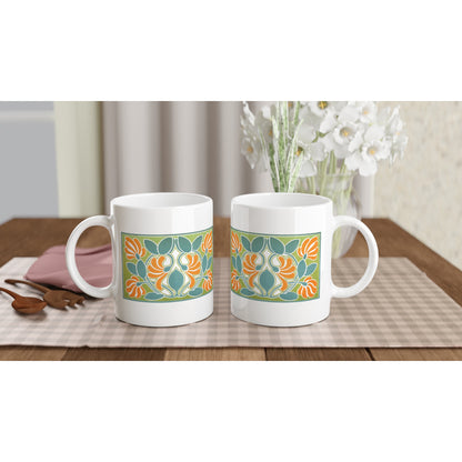 Harmonic Balance of Warm and Cold Colours Mug by James Ward – detail view | Buy Irish Art