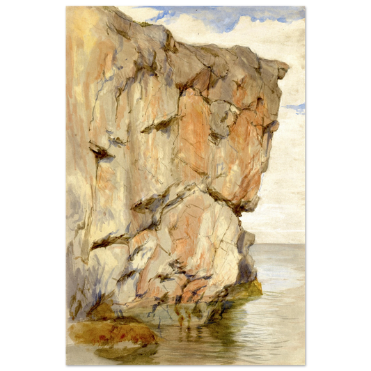 A Cliff at Howth, County Dublin Drawings by Irish Artist Frederic William Burton – detail view | Buy Irish Art