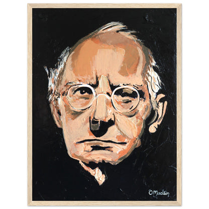 Sean O'Casey Framed Wall Art Print by Irish Artist – size comparison view | Buy Irish Art