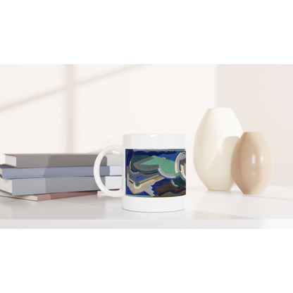 Sea Rhythm Mug by Mainie Jellett – side view | Buy Irish Art