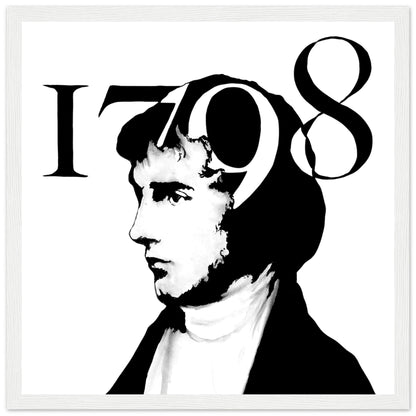 Henry Joy McCracken Framed Art Print by Irish Artist – size comparison view | Buy Irish Art