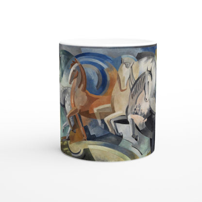 Achill Horses Ceramic Mug – Irish Art by Mainie Jellett – view 5 | Buy Irish Art