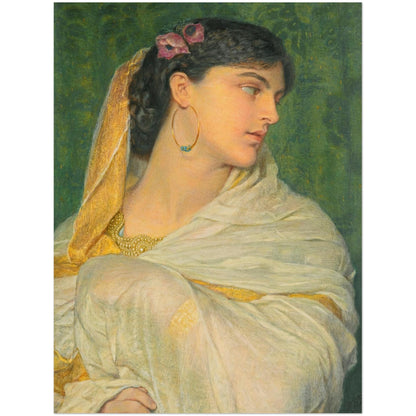 Shireen by Irish Artsit  Frederic William Burton  Art Print – size comparison view | Buy Irish Art