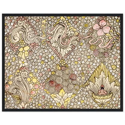 Floral Textile Design Art Print by Irish Artist Harry Clarke – view 8 | Buy Irish Art