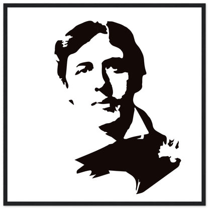 Oscar Wilde Art Print – Gallery Edition | Framed Literary Wall Art – Irish wall art print | Buy Irish Art