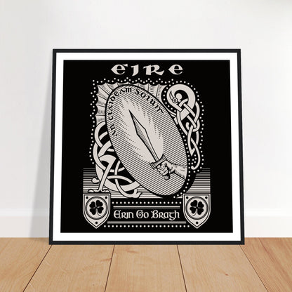 Erin Go Bragh – “Ireland Forever” Irish Heritage Framed Art Print – view 10 | Buy Irish Art