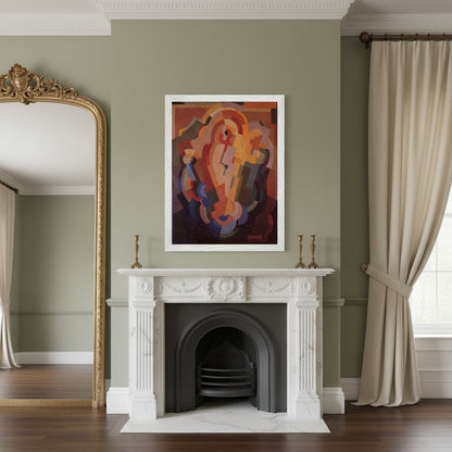 Abstract Composition (1935) – Mainie Jellett Art Print – size comparison view | Buy Irish Art