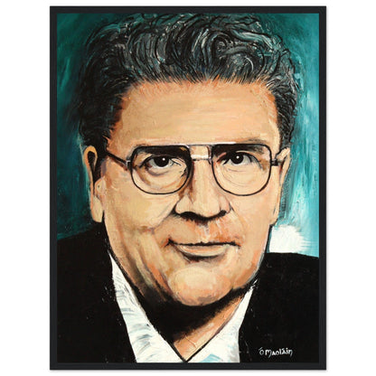John Hume - Portrait of Peace - Framed Wall Art Print by Irish Artist – room setting display | Buy Irish Art