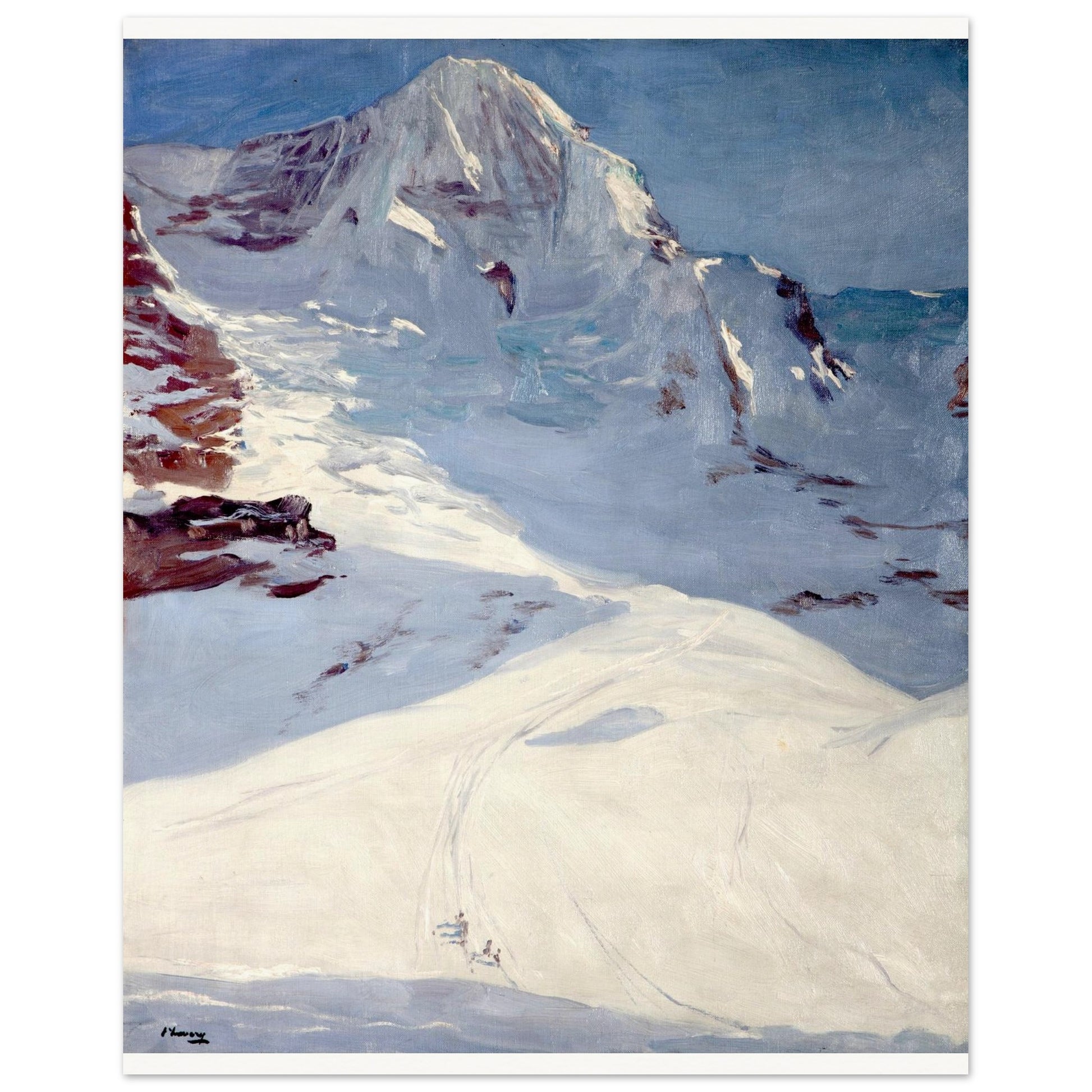 Sir John Lavery — Switzerland in Winter (The Monk), 1913 — fine art print on Master's Edition archival paper
