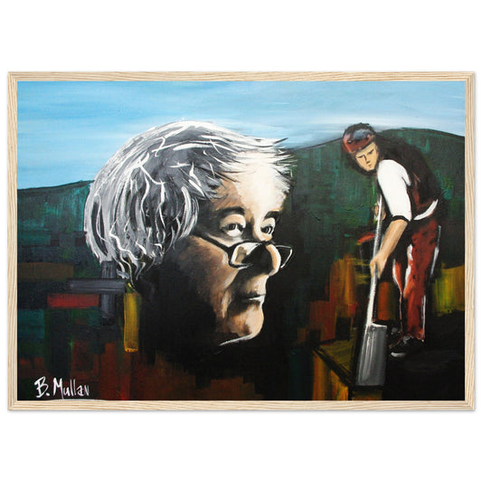 Seamus Heaney Irish Writer Framed Art Print – Irish wall art print | Buy Irish Art