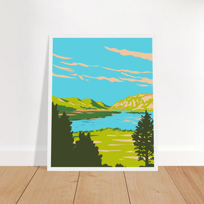 Glenveagh National Park Framed Print – size comparison view | Buy Irish Art