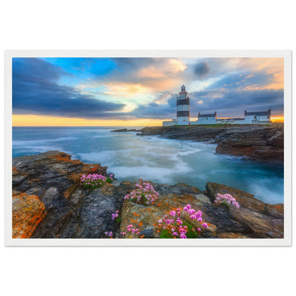 Hook Head Lighthouse, Wexford – Framed Irish Coastal Print – detail view | Buy Irish Art