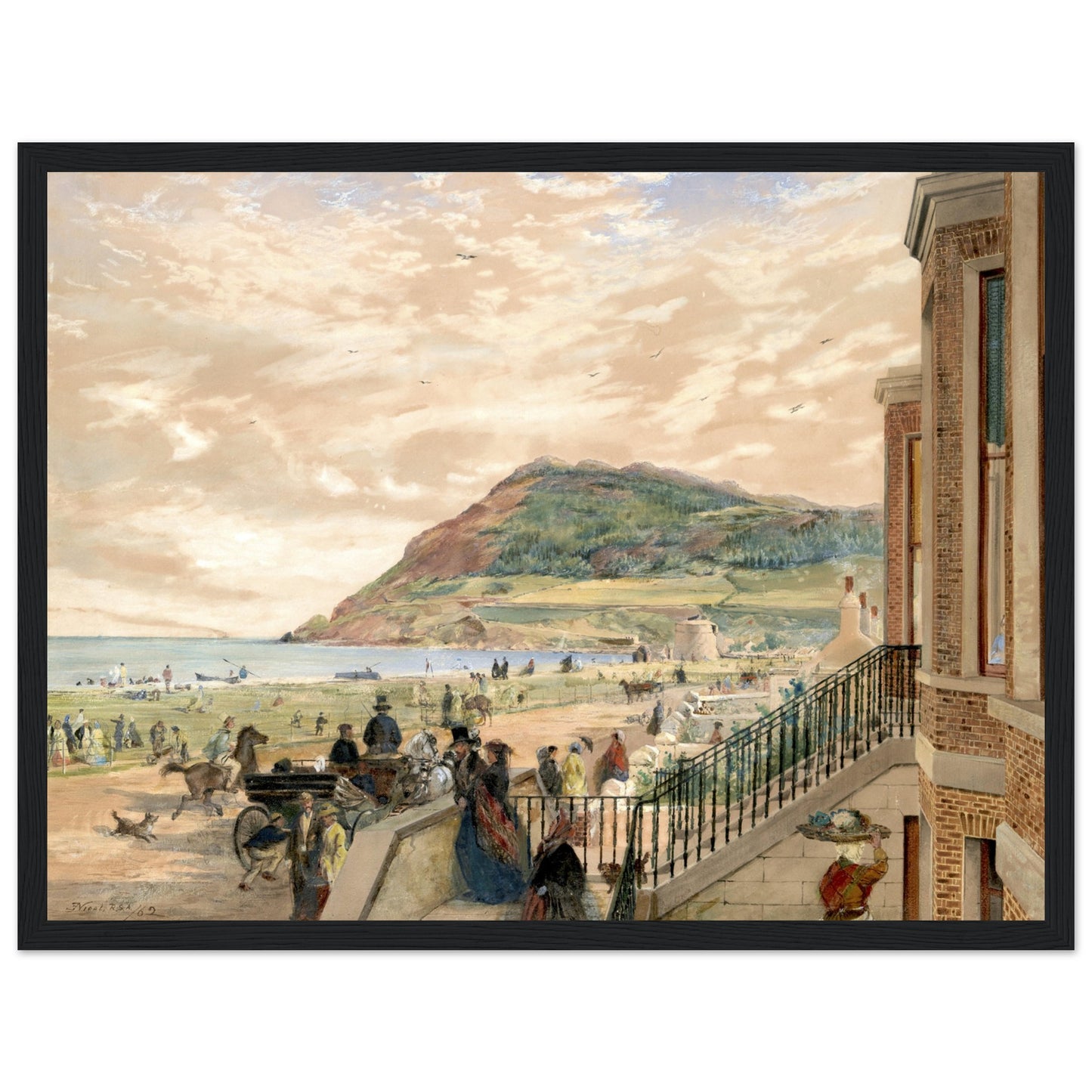The Seafront at Bray by Erskine Nicol – Irish Art Print – view 12 | Buy Irish Art