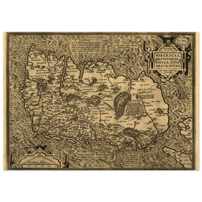 Hiberniae, Britannicae Insvlae nova descripto Ireland Map Print – Irish wall art print | Buy Irish Art