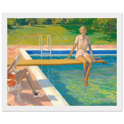 Viscountess, Palm Springs by John Lavery Art Print 40x50 cm / 16x20″ – size comparison view | Buy Irish Art