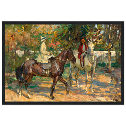The Morning Ride by Irish Artist Sir John Lavery Art Print – size comparison view | Buy Irish Art